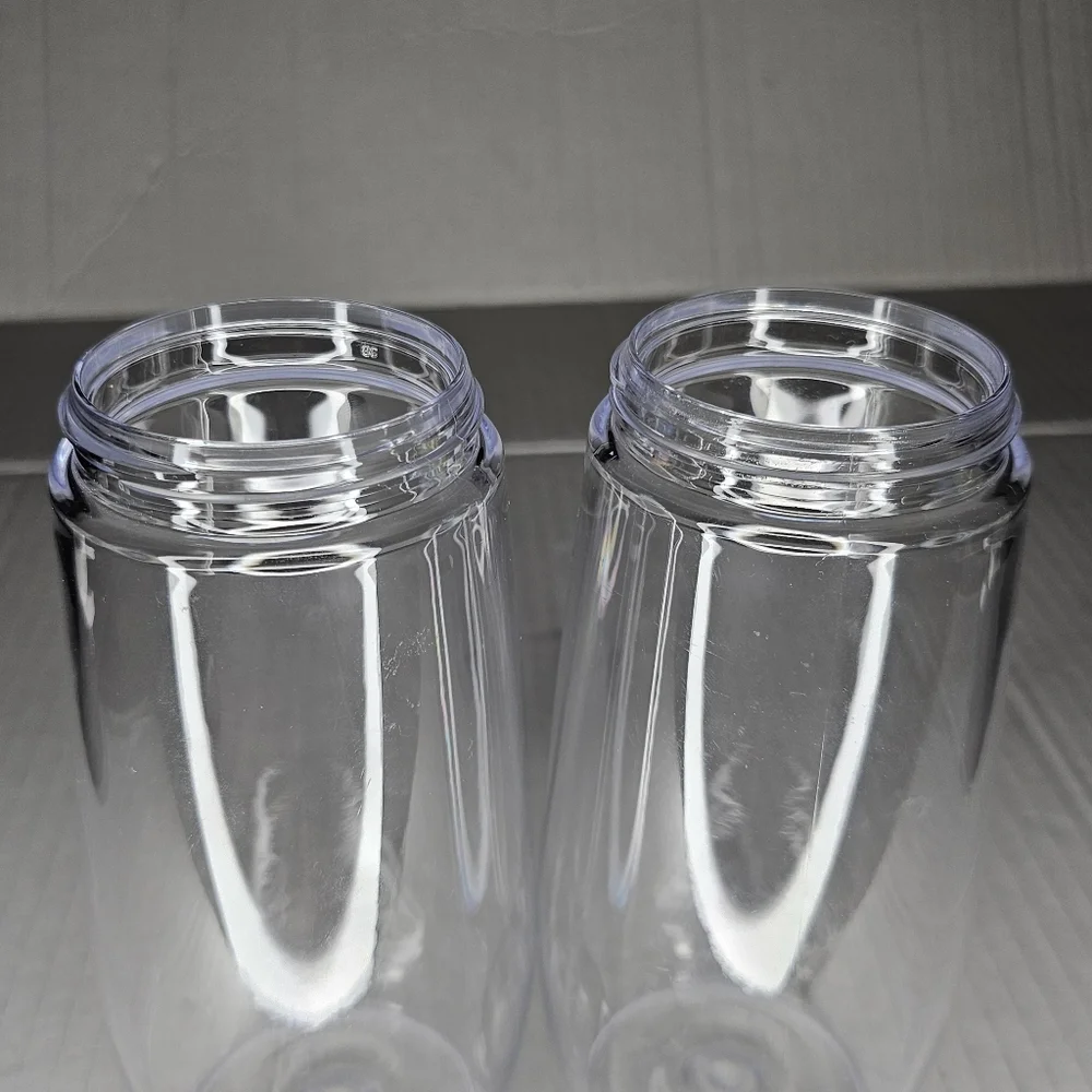 Tupperware Tilt N Serve Dispensers Clear Set 2 Dressing Oil Vinegar 11 oz 340 ml